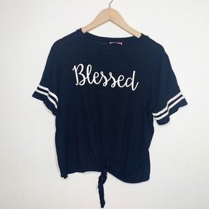 Ragdoll short sleeve blessed top, black size XL